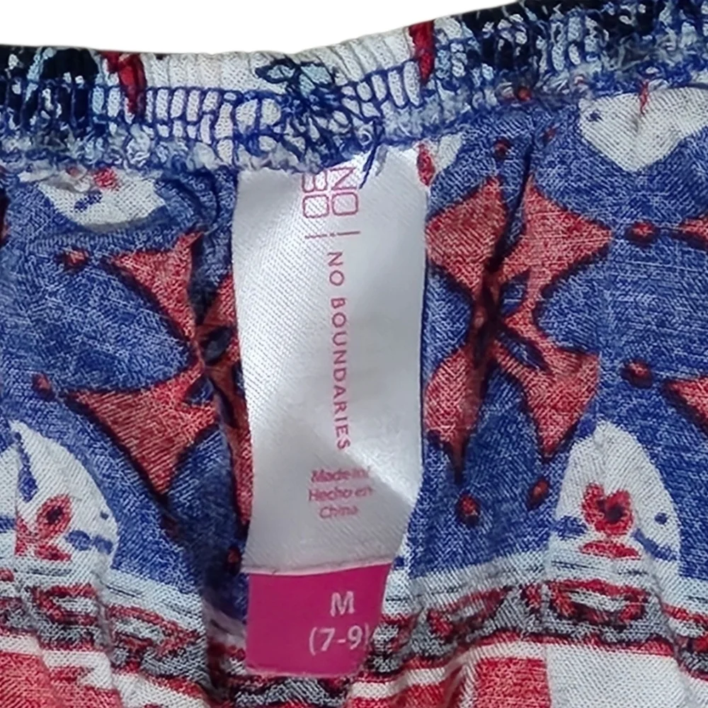 No Boundaries Red and Blue Paisley Dress